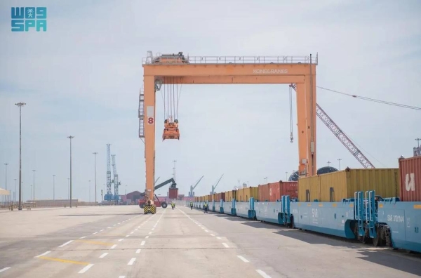 Saudi: First Container Rail Shipment Launched From Jubail To Riyadh Dry Port